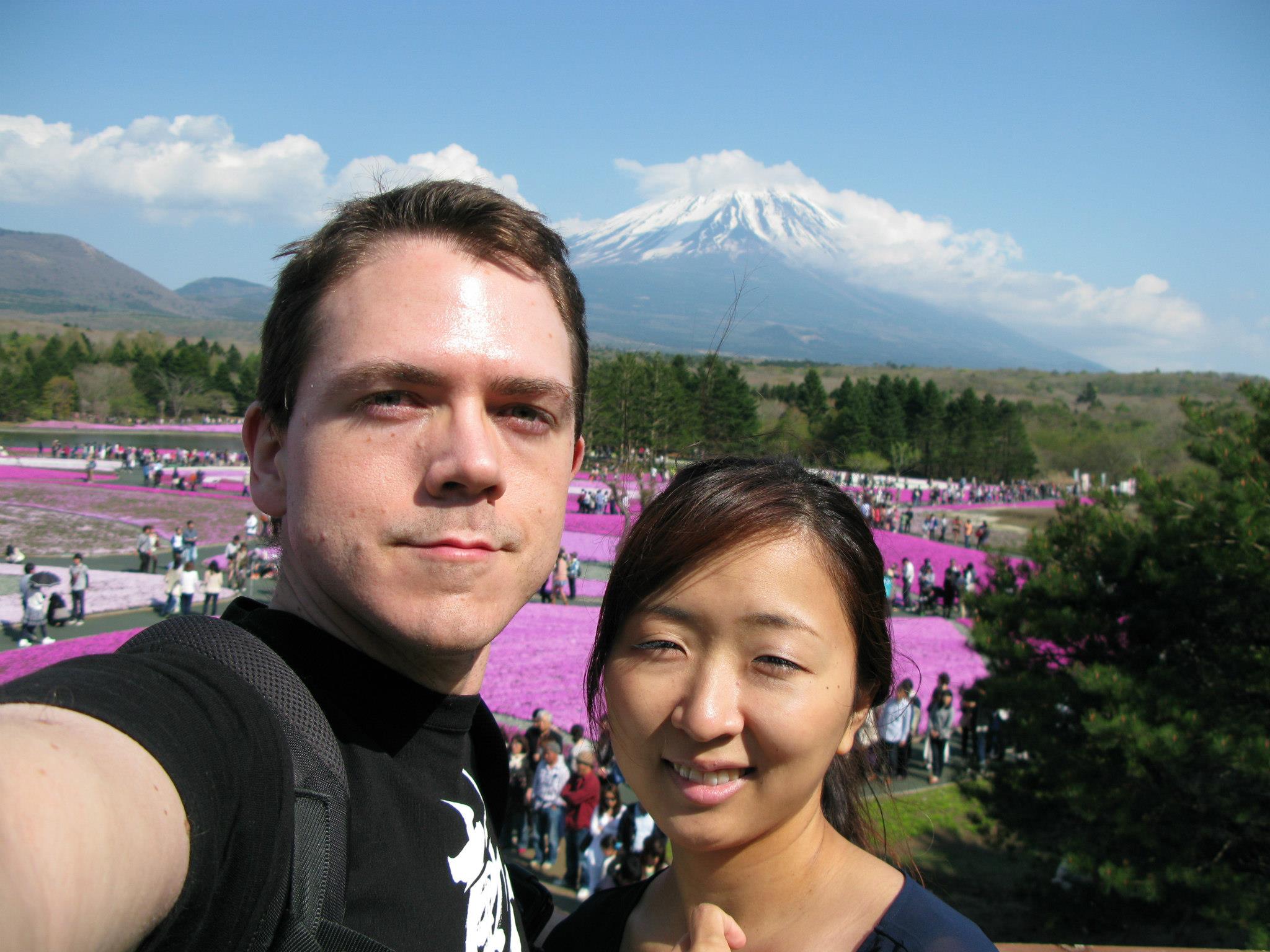 Akiko & I with Fuji in the background