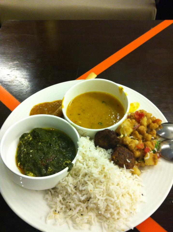 Good curry from the airport