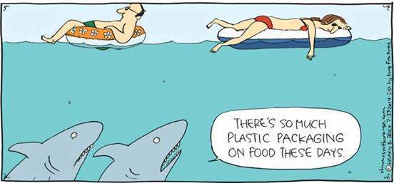 There's so much plastic packaging on food these days.