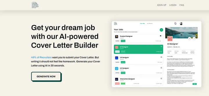 Ai-powered cover letter | yourcoverletter.com