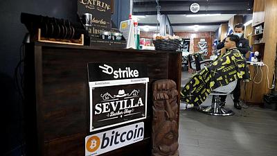 Strike, a Bitcoin payment gateway, at barber shop