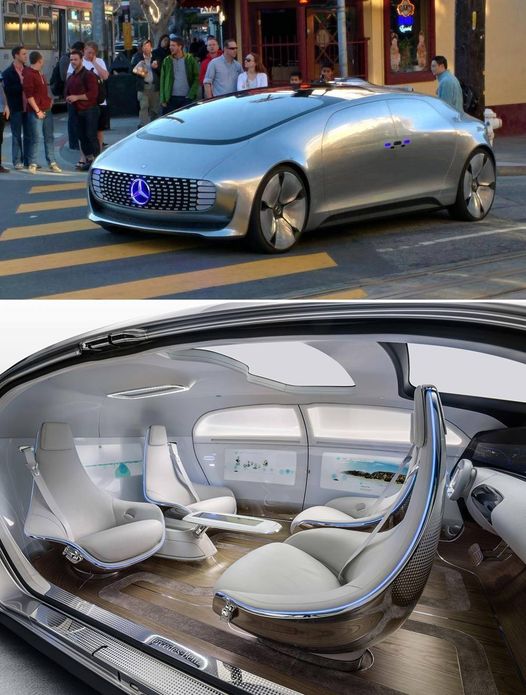 This driverless Mercedes has been spotted driving around San Francisco.