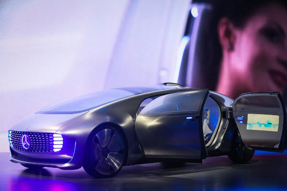 The self-driving Mercedes-Benz F015.