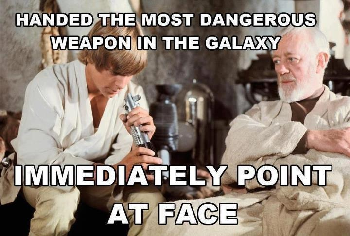 Handed the most dangerous weapon in the galaxy...