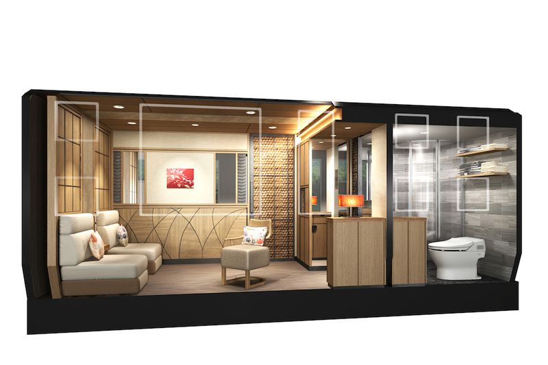 The standard suites come complete with bathroom and fold-out sofa beds.