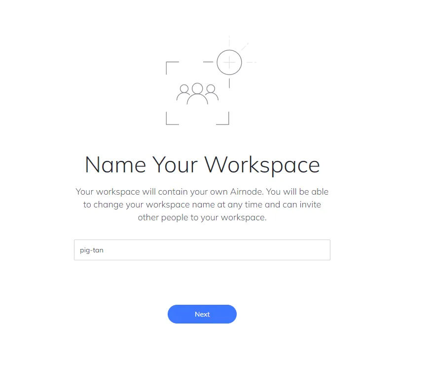 To change the name of your workspace in the future, click on name on the top-left of the dashboard