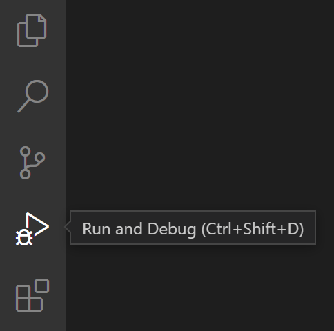 Run and debug panel